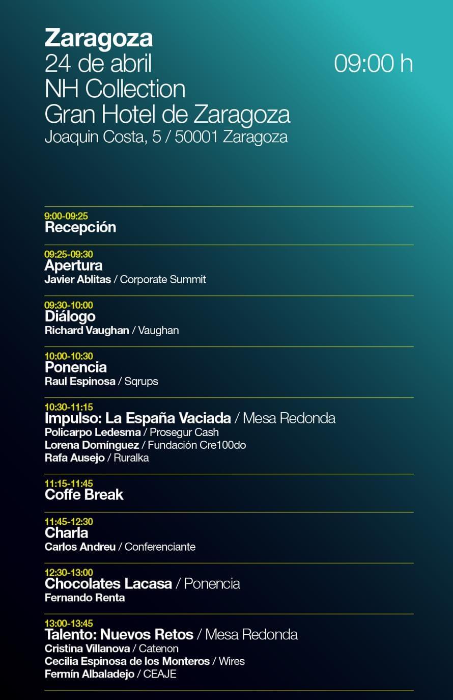 Programa Corporate Summit 2025 Zaragoza - Crédito y Caución