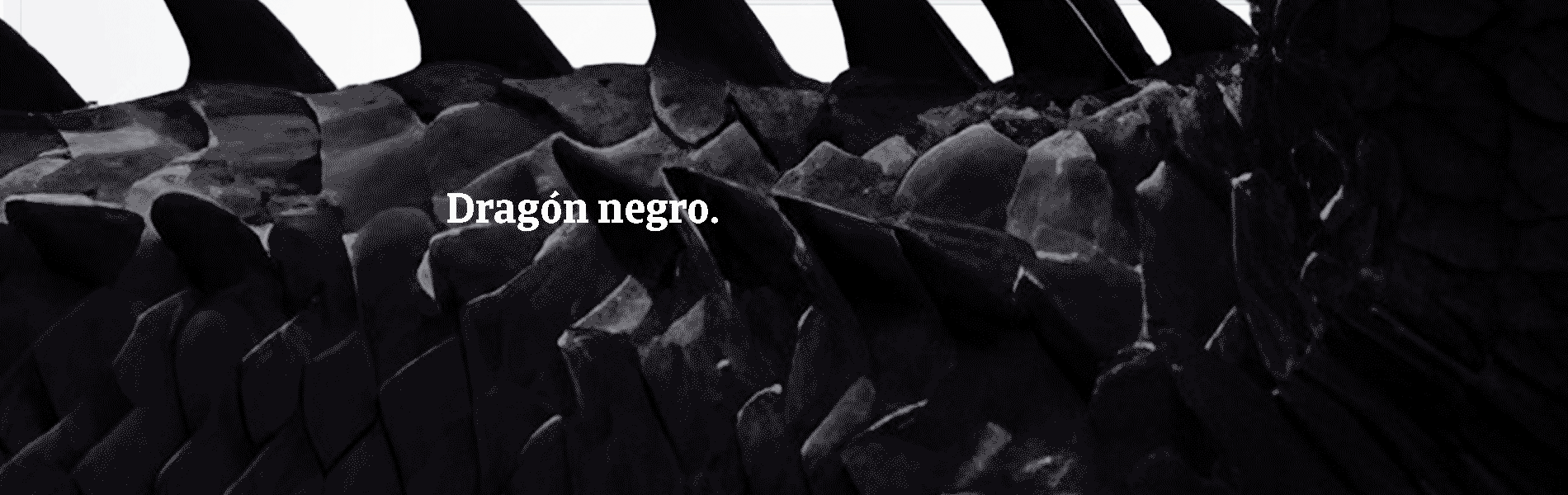Dragón negro. Una amenaza catrastrófica. Como un impago. ¡Contacta con nosotros!